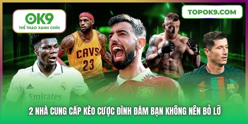 Thể Thao OK9 2 2 nhà cung cấp kèo cược đình đám bạn không nên bỏ lỡ