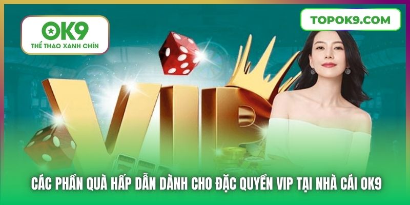 Đặc Quyền VIP Tại Nhà Cái OK9 Mang Đến Trải Nghiệm Đẳng Cấp 7 Các phần quà hấp dẫn dành cho đặc quyền VIP tại nhà cái OK9