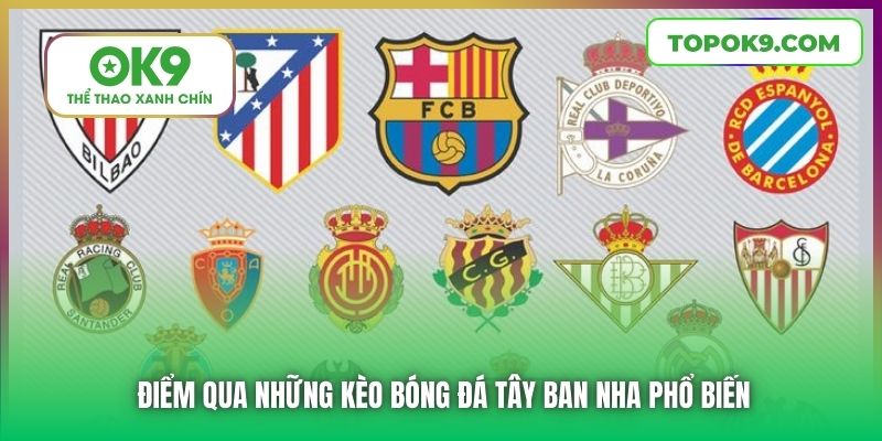 Điểm qua những kèo bóng đá Tây Ban Nha phổ biến