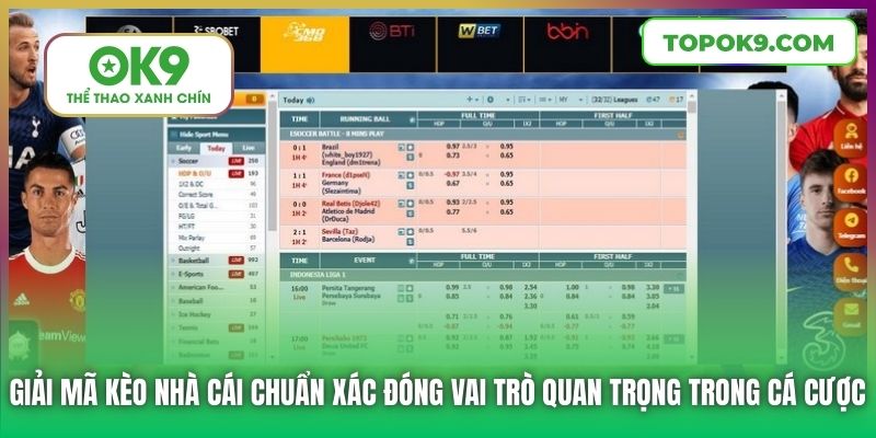 Giải Mã Kèo Nhà Cái Chi Tiết Đến Từ Chuyên Gia OK9 5 Giải mã kèo nhà cái chuẩn xác đóng vai trò quan trọng trong cá cược