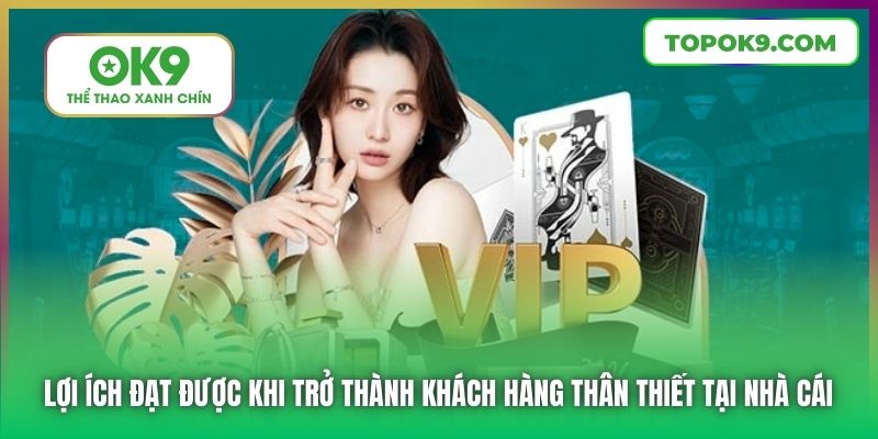 Đặc Quyền VIP Tại Nhà Cái OK9 Mang Đến Trải Nghiệm Đẳng Cấp 6 Lợi ích đạt được khi trở thành khách hàng thân thiết tại nhà cái