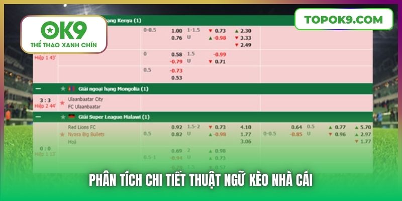 Giải Mã Kèo Nhà Cái Chi Tiết Đến Từ Chuyên Gia OK9 6 Phân tích chi tiết thuật ngữ kèo nhà cái